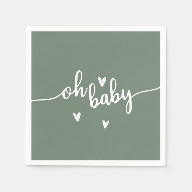 Oh baby  napkin (Front)
