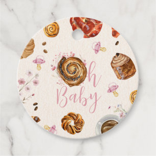 Oh Baby Pastries + Pacifiers Girl Baby Shower Favour Tags
