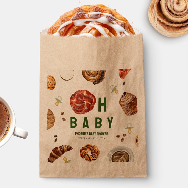 Oh Baby Pastries + Pacifiers Neutral Baby Shower Favour Bags (Creator Uploaded)