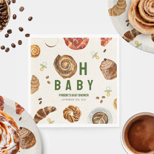 Oh Baby Pastries + Pacifiers Neutral Baby Shower Napkin