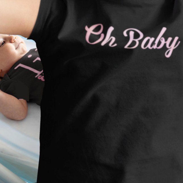 Oh Baby Personalised Pink Girly Girl Baby T-Shirt (Creator Uploaded)