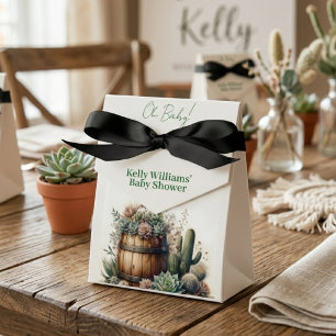Oh Baby! Rustic Succulents & Cacti Baby Shower Favour Box
