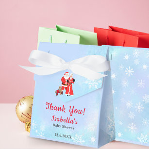 Oh Baby Santa & Mrs. Claus Baby Shower Favour Box