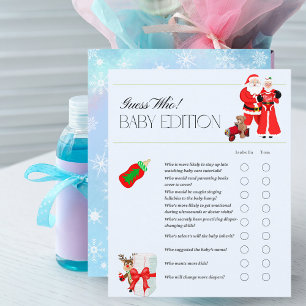 Oh Baby Santa & Mrs. Claus Baby Shower Game