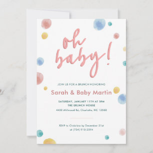 Oh Baby Shower Invitation