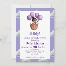 Oh Baby Shower Purple