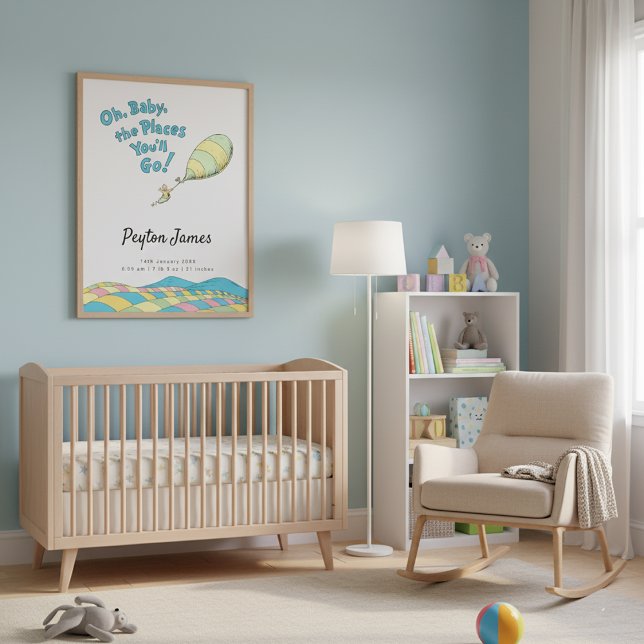 Oh, Baby, the Places You'll Go! Birth Stats Poster (Creator Uploaded)