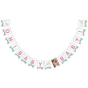 Oh, Baby, the Places You'll Go Boy Girl Shower Bunting