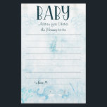 Oh Baby Under the Sea Baby Shower Parent Advice   Flyer<br><div class="desc">Watercolor Oh Baby Under the Sea Baby Shower Parent Advice Flyers. Matching items available.</div>