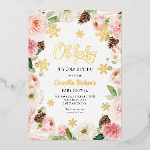 Oh Baby Winter Girl Baby Shower