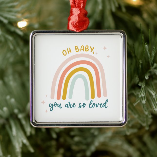 Oh Baby You Are So Loved Metal Tree Decoration (Tree)