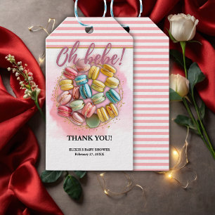 Oh bebe French Patisserie Baby Shower  Gift Tags