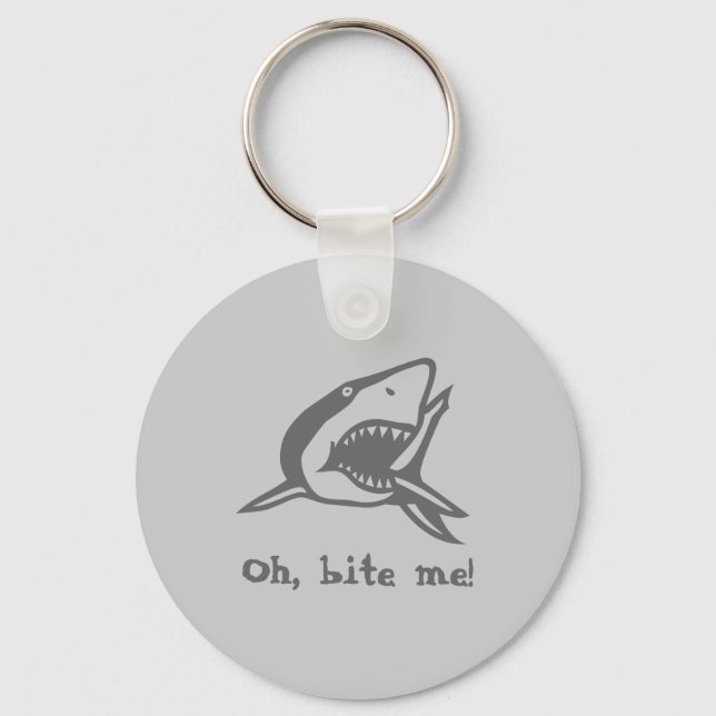 Oh, bite me! key ring (Front)