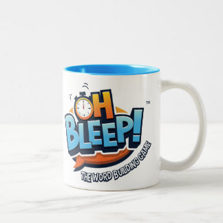 Oh Bleep! Logo Mug Two-Tone Blue