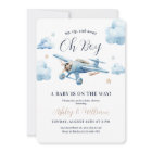 Oh Boy! Adventure Awaits Aeroplane Boy Baby Shower