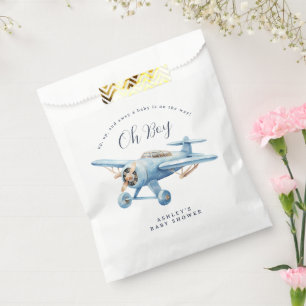 Oh Boy! Adventure Awaits Aviator Boy Baby Shower Favour Bags