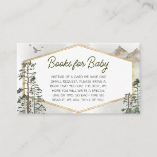 Oh Boy Adventure Begin Baby Shower Books for Baby Enclosure Card