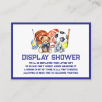 Oh Boy ALL STAR SPORT Baby Shower Display Shower