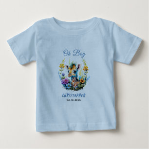 Oh Boy! Baby Giraffe Baby Shower  T-Shirt