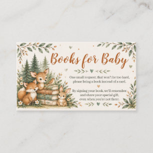 Oh Boy Baby Shower Adventure Woodland Mountain Enclosure Card