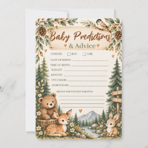 Oh Boy Baby Shower Adventure Woodland Mountain Invitation