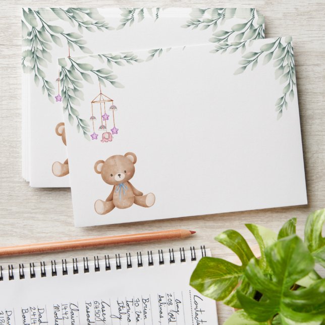 Oh Boy Baby Shower Envelope (Stacked)