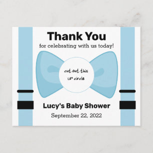 Oh Boy! Baby Shower EOS lip balm favour card