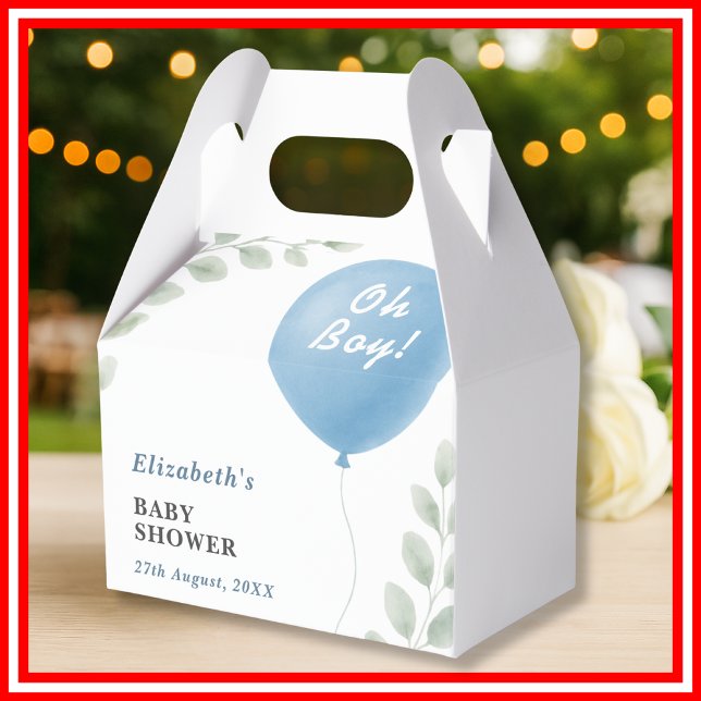 Oh Boy Baby Shower Favour Box (Creator Uploaded)