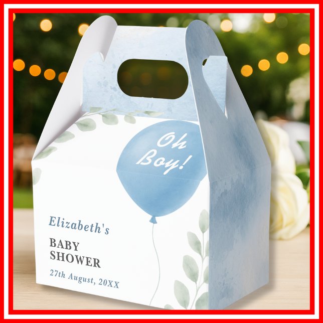 Oh Boy Baby Shower Favour Box (Creator Uploaded)