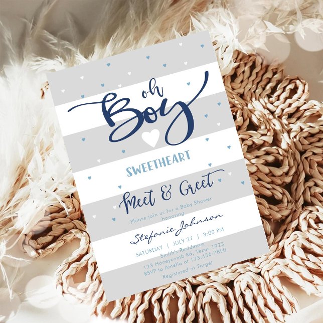 Oh Boy Baby Shower Invitation (Creator Uploaded)