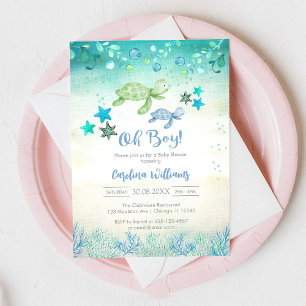 Oh Boy Baby Shower Invitation