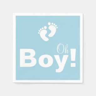 Oh Boy Baby Shower Paper Napkin Set