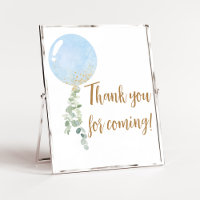 Oh Boy Balloon Baby Shower Thank you for Coming