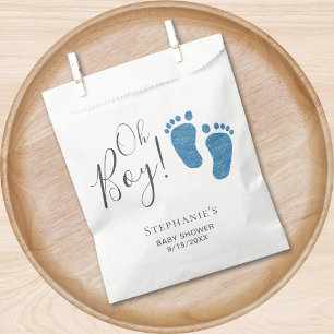 Oh Boy Blue Feet Baby Shower Favour Bags