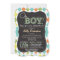 Oh Boy! Chalkboard look Baby Shower Invitation