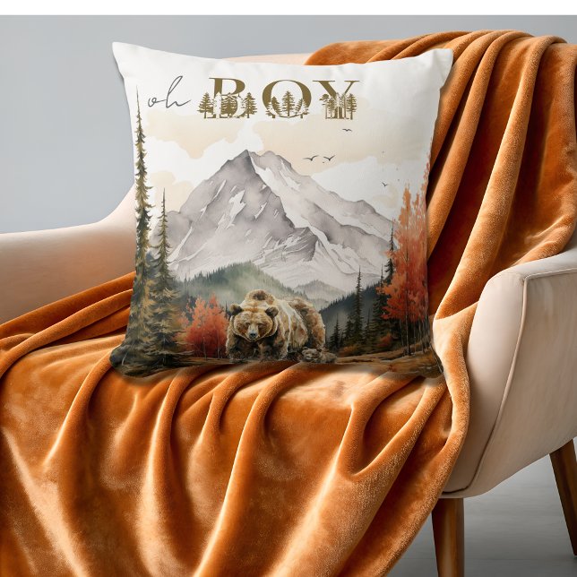 Oh Boy Cosy Neutral Teddy Bear Adventure Cushion (Creator Uploaded)