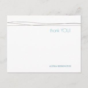 Oh Boy Custom Thank You Note Card