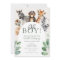 Oh Boy Cute Safari Animals Greenery Baby Shower