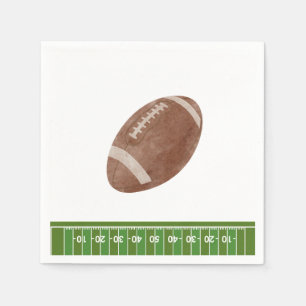 Oh Boy football Baby shower napkin