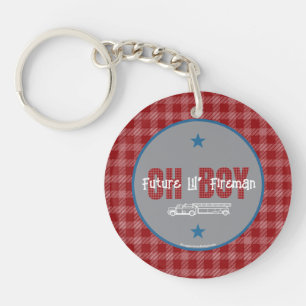 Oh Boy Future Fireman new baby Key Ring