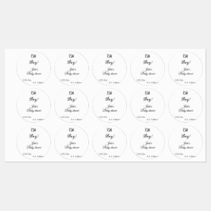 oh boy girl baby shower add name date year venue e