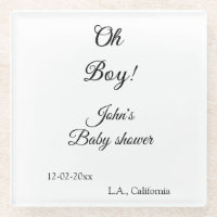 oh boy girl baby shower add name date year venue e