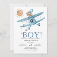 Oh Boy Jungle Safari Aeroplane Baby Shower