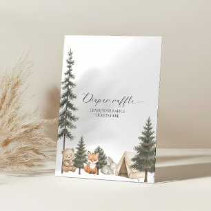 Oh boy let the adventure begin baby shower diaper pedestal sign