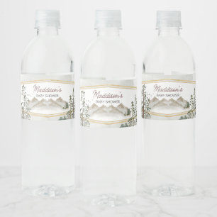 Oh Boy Let the Adventure Begin Baby Shower Water Bottle Label