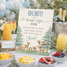 Oh Boy Mum-osa Bar Forest Animal Baby Shower