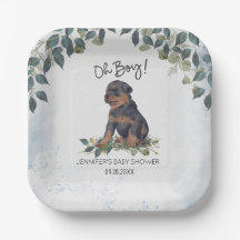 Oh Boy! Rottweiler Watercolor Dog Custom