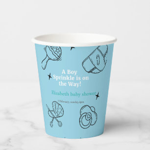 Oh Boy sprinkle It's A Boy Baby Shower Paper Cups
