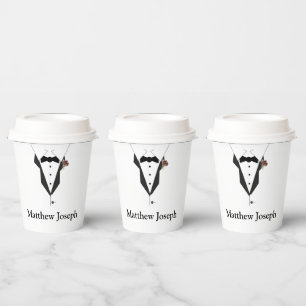 Oh Boy! Tuxedo Baby Shower Paper Cups