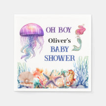 oh boy under the sea jellyfish baby shower